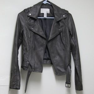 Bar III Faux Leather Moto Jacket